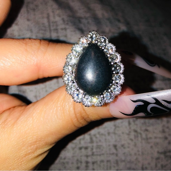 BEAUTIFUL BIG GEM RHINESTONE RINGS NEW🔥 - Picture 6 of 15